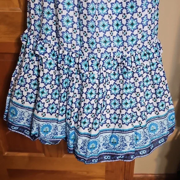 NWT Lucky Brand Tiered Ruffle Maxi Dress - Picture 4 of 13